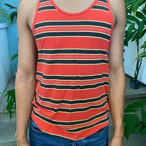 BDG Men’s Red Striped Tank Top